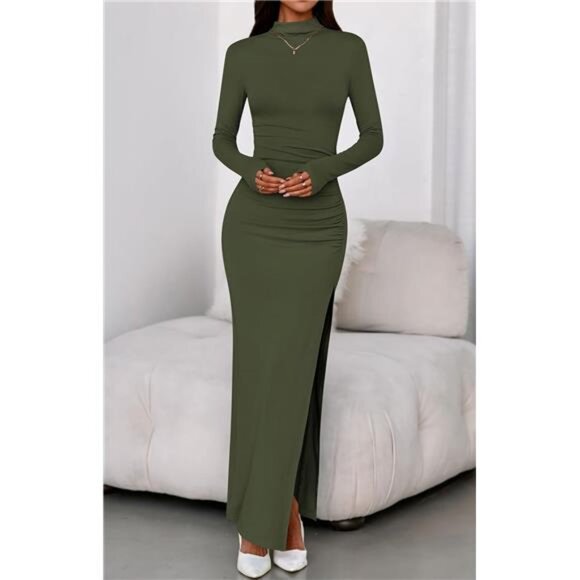 Formal Dress, Maxi Dress for Women Green - Picture 6 of 6